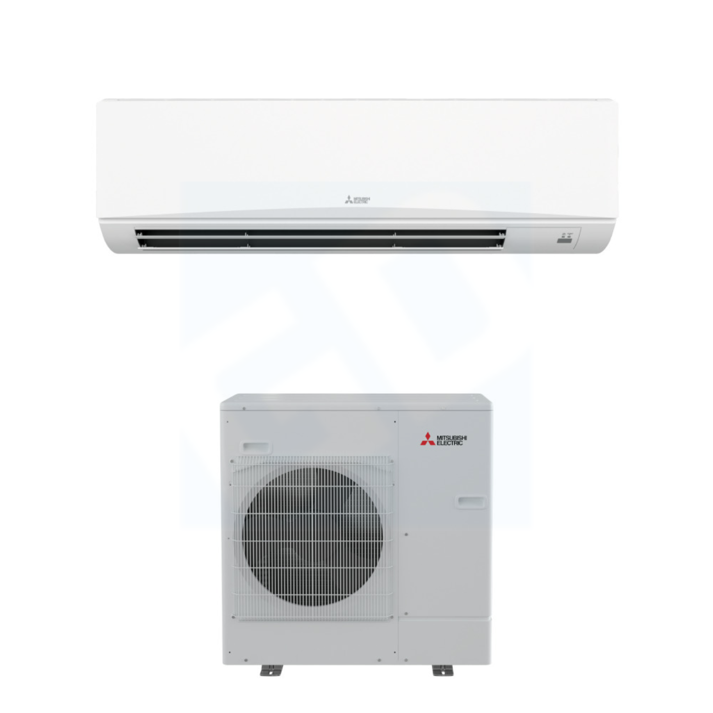 Mitsubishi PKA-AK30NL & PUZ-AH30NL 30,000 BTU 19.7 SEER2 Wall Mounted Heat Pump System - R454B - PKAAK30NL/PUZAH30NL