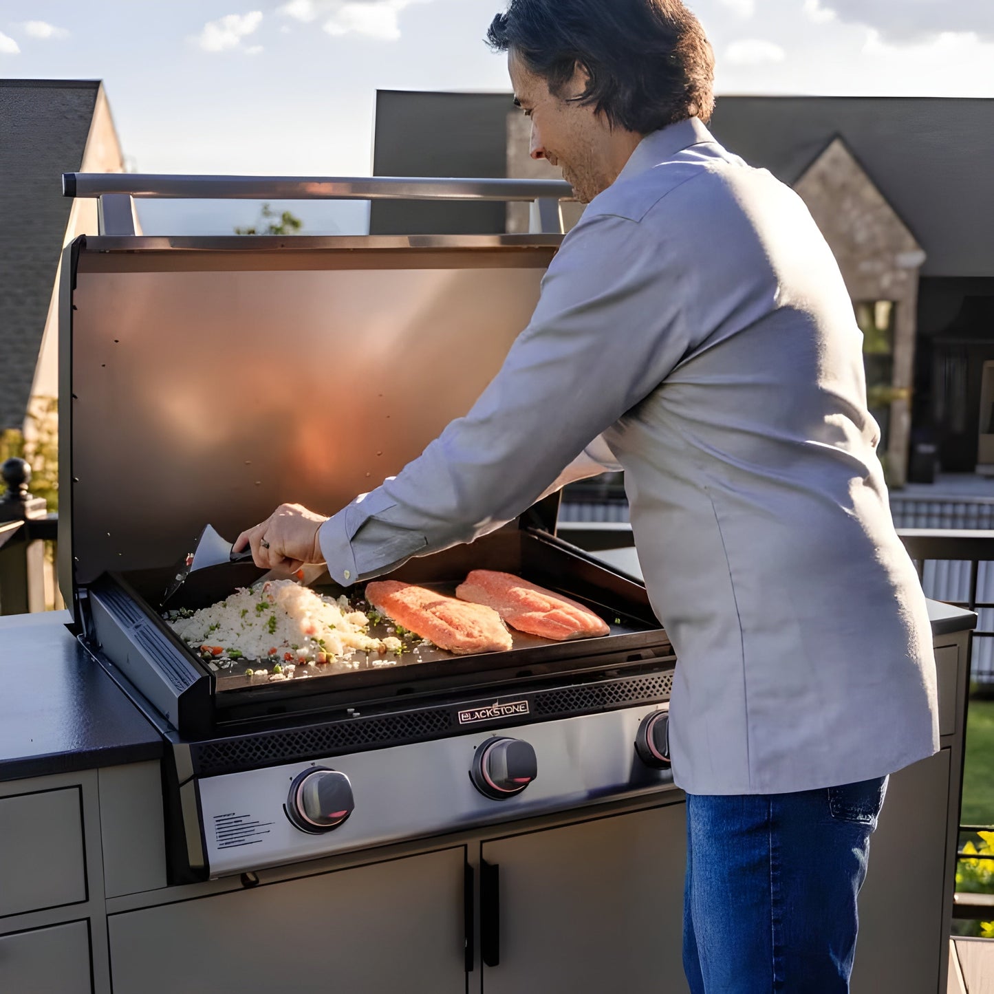 Blackstone Griddle Island w/28" XL Premium Built in Griddle - KY23002