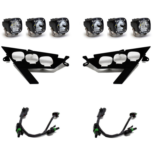 Baja Designs Polaris RZR Pro / Turbo R S1 Triple LED Headlight Kit - 447156