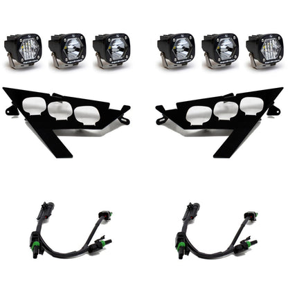 Baja Designs Polaris RZR Pro / Turbo R S1 Triple LED Headlight Kit - 447156