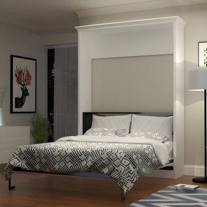 Queen Murphy Bed, Vertical, White by Leto Muro