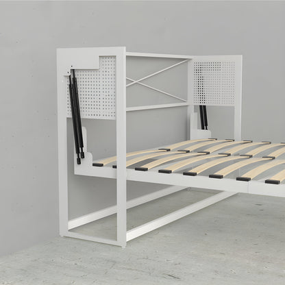 Queen Murphy Bed, Vertical, White by Leto Muro