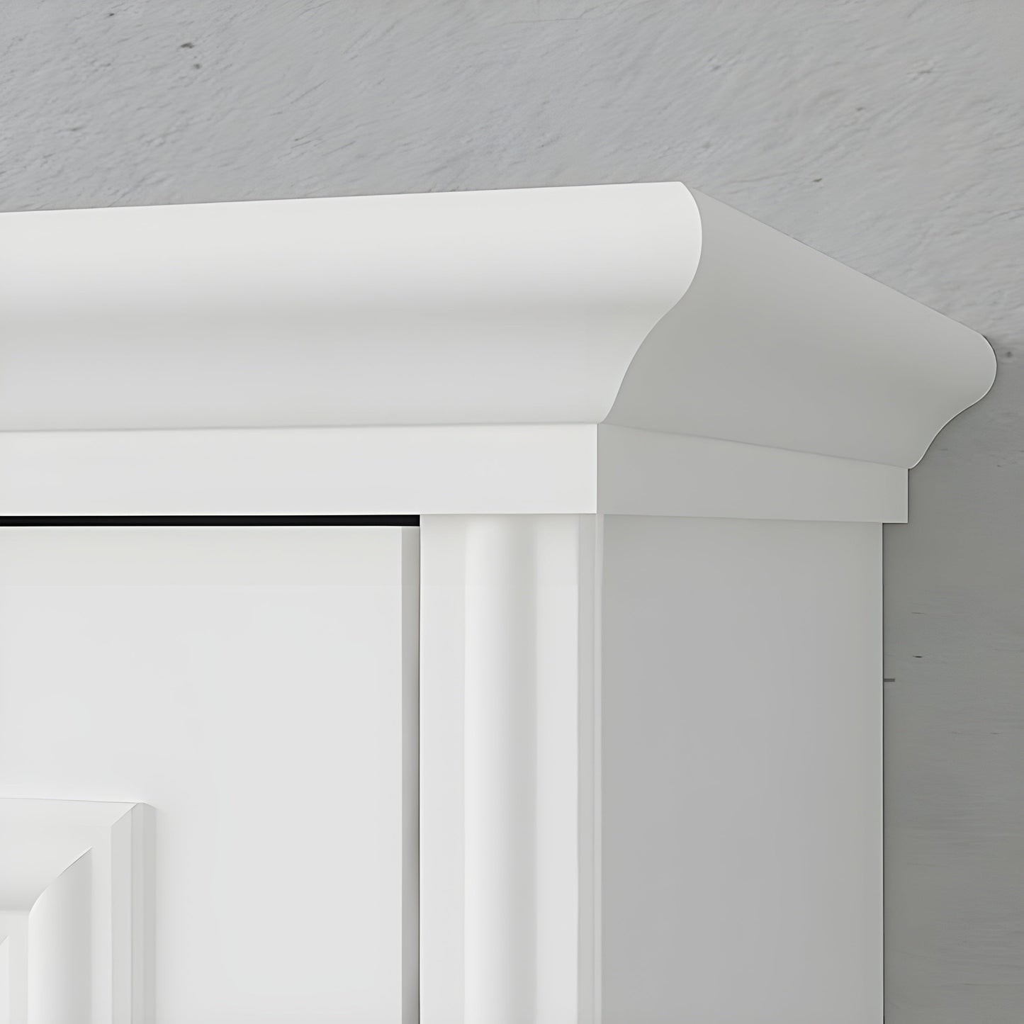 Queen Murphy Bed, Vertical, White by Leto Muro