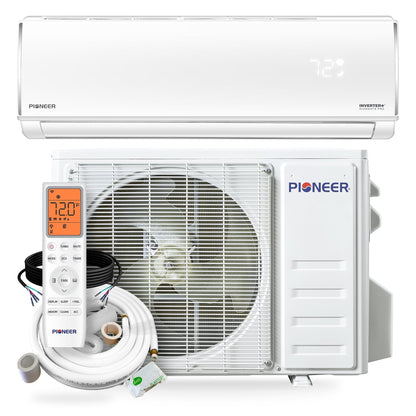 Pioneer Diamante Pro 36,000 BTU 19 SEER2 230V High-Wall Ductless Mini-Split Air Conditioner Inverter Heat Pump with 16 Ft. Kit - WYT036GLSI20RL