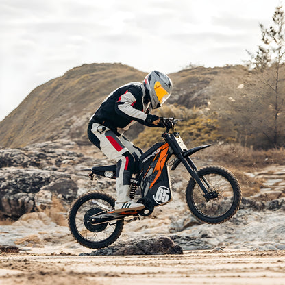 HappyRun G300 Pro 72V/30Ah 6500W Off-Road Electric Dirt Bike - HAPPYRUN-G300PRO-ORANGE