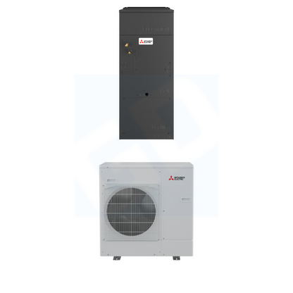 Mitsubishi PVA-AA24NL & PUY-AH24NL 24,000 BTU 19.2 SEER2 Multi-Position Air Handler Cooling Only System - R454B - PVAAA24NL/PUYAH24NL