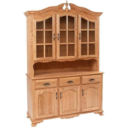 QW Amish Bavarian 3 Door Hutch - 172P-B300LD-MULLIONS