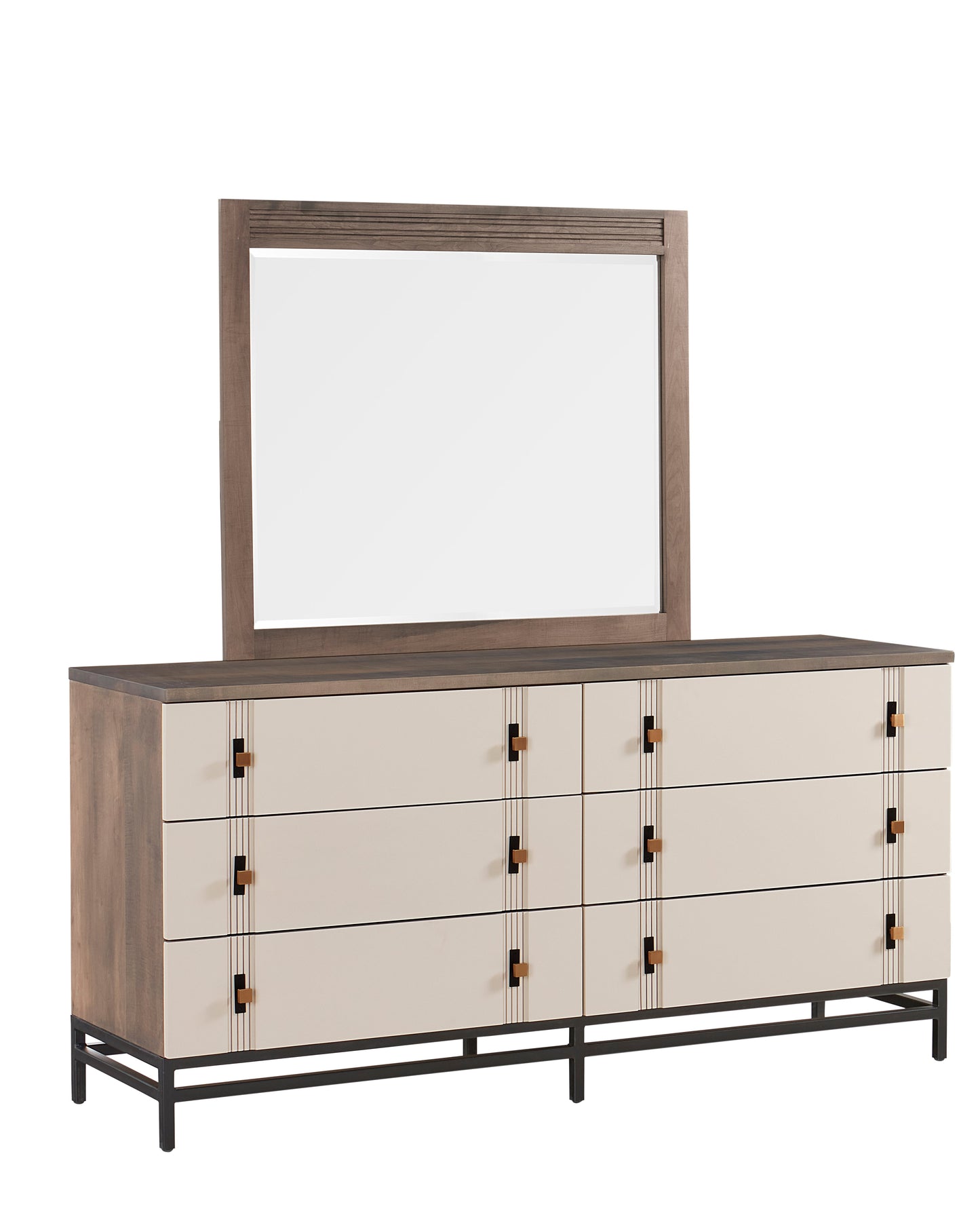 QW Amish Abshire 6 Drawer Dresser with Optional Mirror - 194W-ABD66