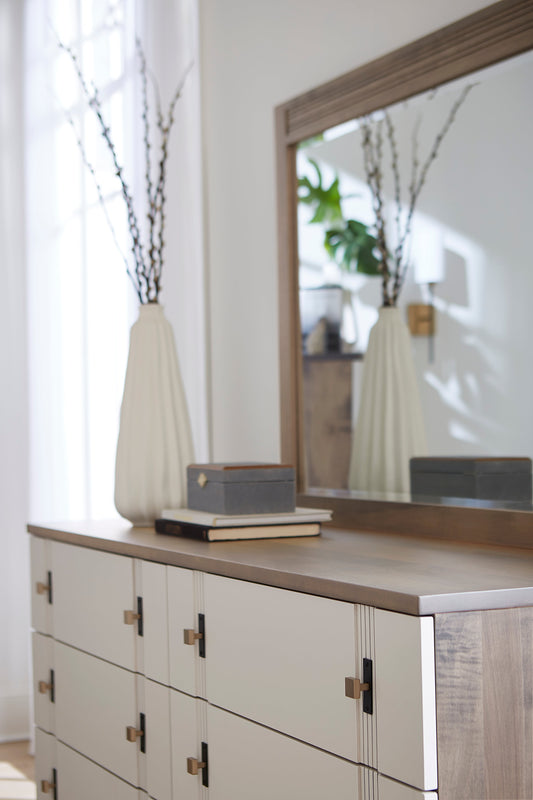 QW Amish Abshire 6 Drawer Dresser with Optional Mirror - 194W-ABD66