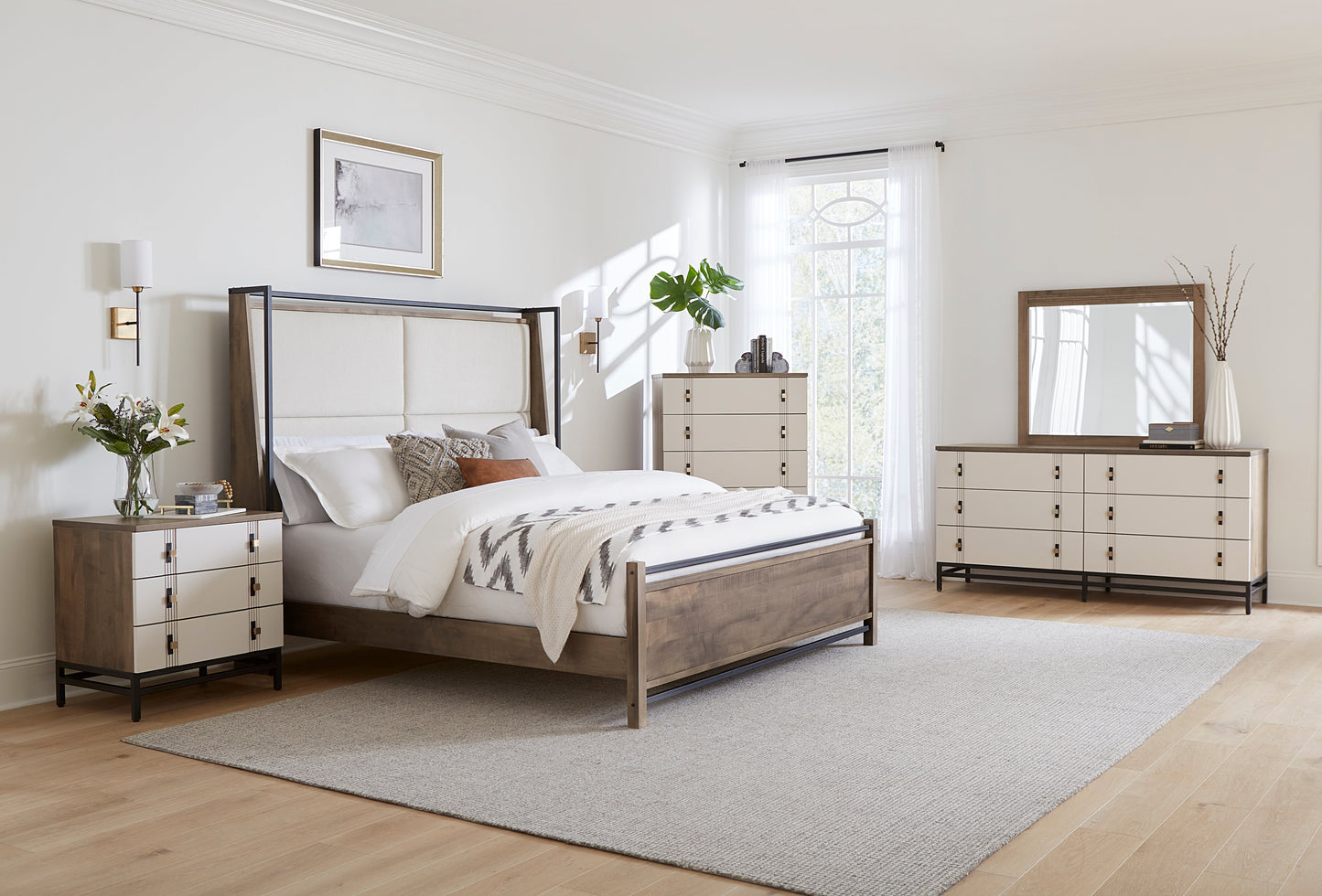 QW Amish Abshire 6 Drawer Dresser with Optional Mirror - 194W-ABD66