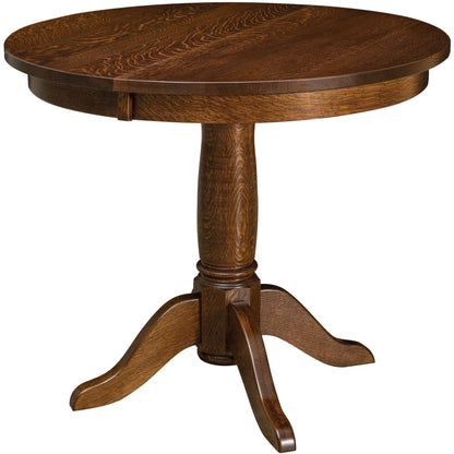 QW Amish Addison Single Pedestal Table - 235P-ADDISON-SGL-PED