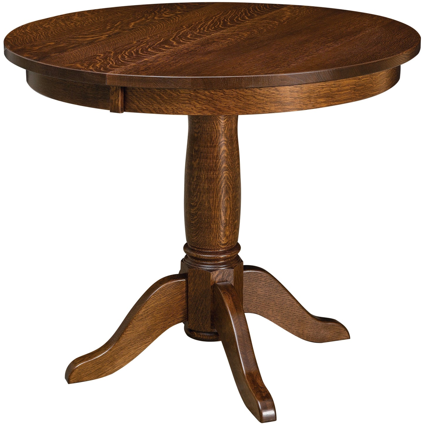 QW Amish Addison Single Pedestal Table - 235P-ADDISON-SGL-PED