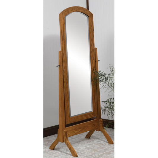 QW Amish Antique Shaker Cheval Mirror - CTYO-1012