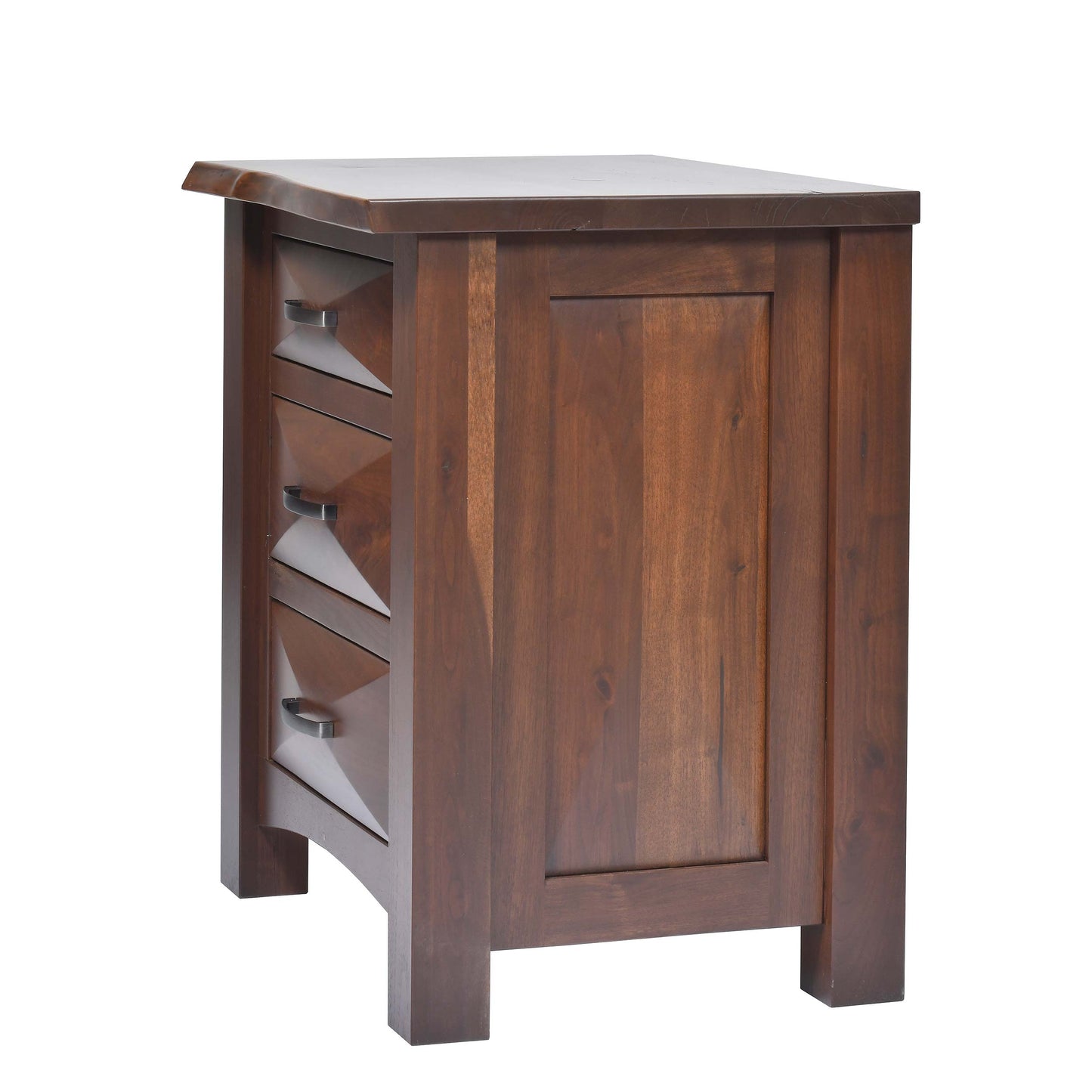 QW Amish Atley Live Edge Nightstand - 857W-ATL-111-LE-NS
