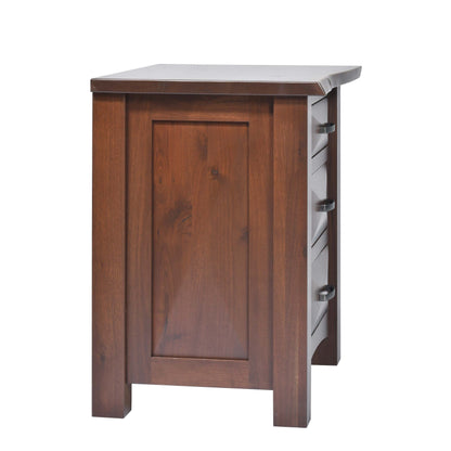 QW Amish Atley Live Edge Nightstand - 857W-ATL-111-LE-NS