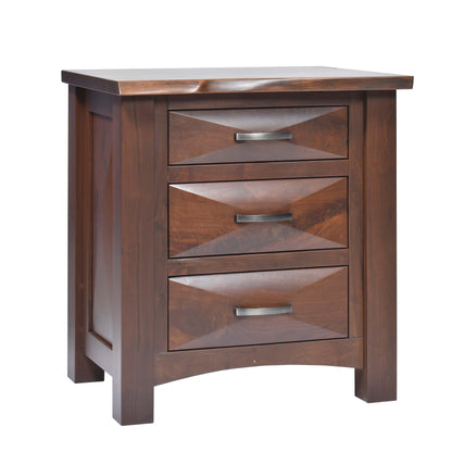 QW Amish Atley Live Edge Nightstand - 857W-ATL-111-LE-NS