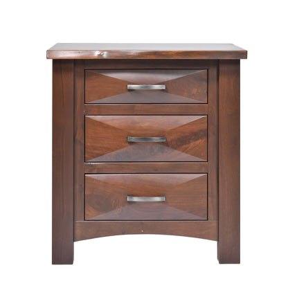 QW Amish Atley Live Edge Nightstand - 857W-ATL-111-LE-NS