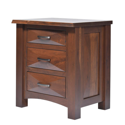 QW Amish Atley Live Edge Nightstand - 857W-ATL-111-LE-NS