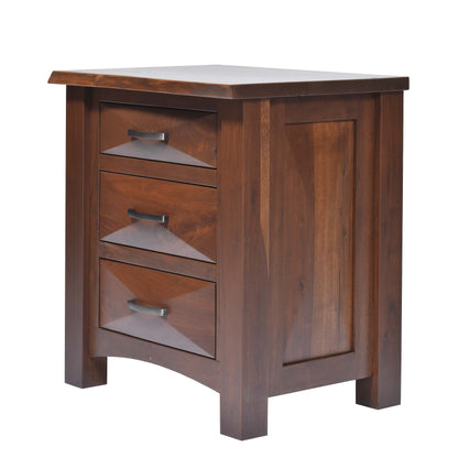 QW Amish Atley Live Edge Nightstand - 857W-ATL-111-LE-NS