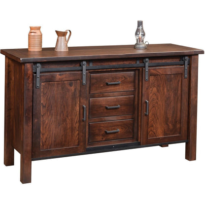 QW Amish Barn Door Buffet - 134N-1501