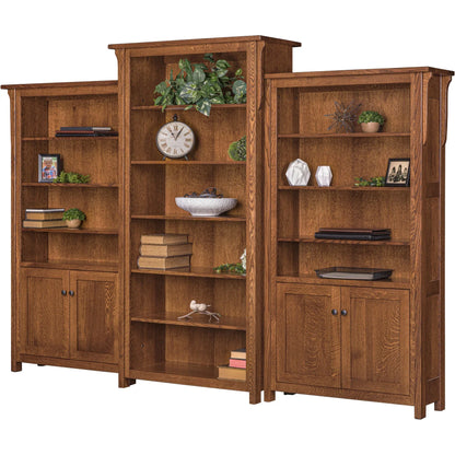 QW Amish Boston 3pc Bookcase Wall - 126N-BOB-80