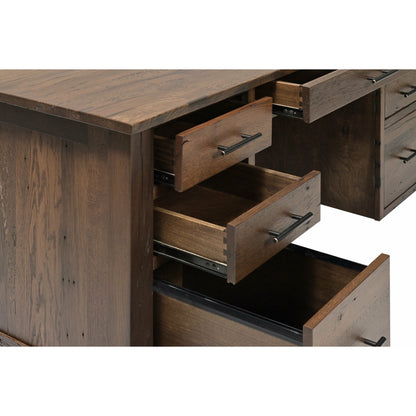 QW Amish Bozeman Reclaimed 72" Executive Desk - 857W-1401