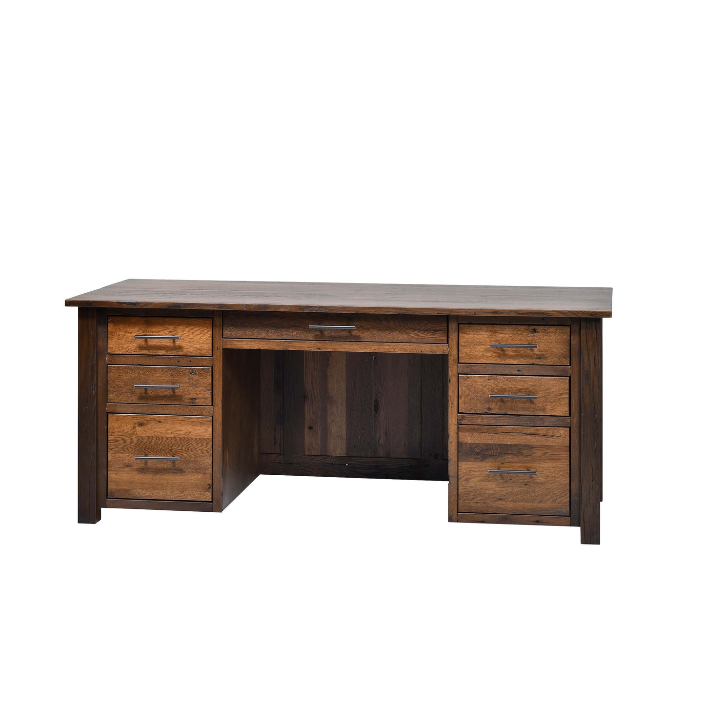 QW Amish Bozeman Reclaimed 72" Executive Desk - 857W-1401