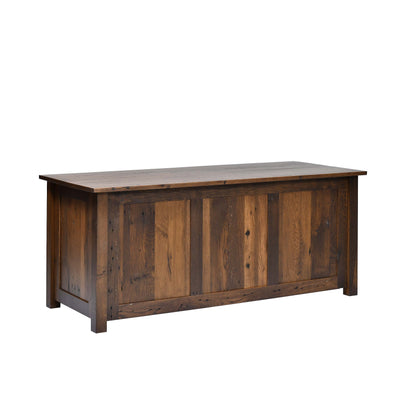 QW Amish Bozeman Reclaimed 72" Executive Desk - 857W-1401