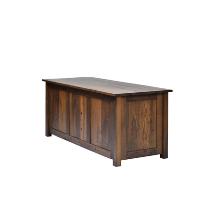 QW Amish Bozeman Reclaimed 72" Executive Desk - 857W-1401