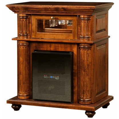 QW Amish Bryant Wine Cabinet - 377V-BYWC