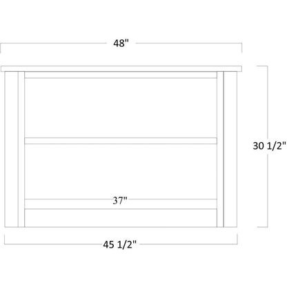 QW Amish Buckingham Lateral File & Optional Bookshelf - 450C-BUC-104