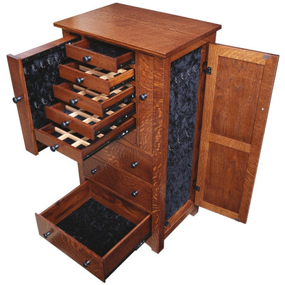 QW Amish Bungalow Mission Jewelry Armoire - 195F-154