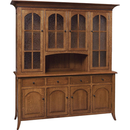QW Amish Bunker Hill 4 Door Hutch & Buffet - 747O-G06-34C