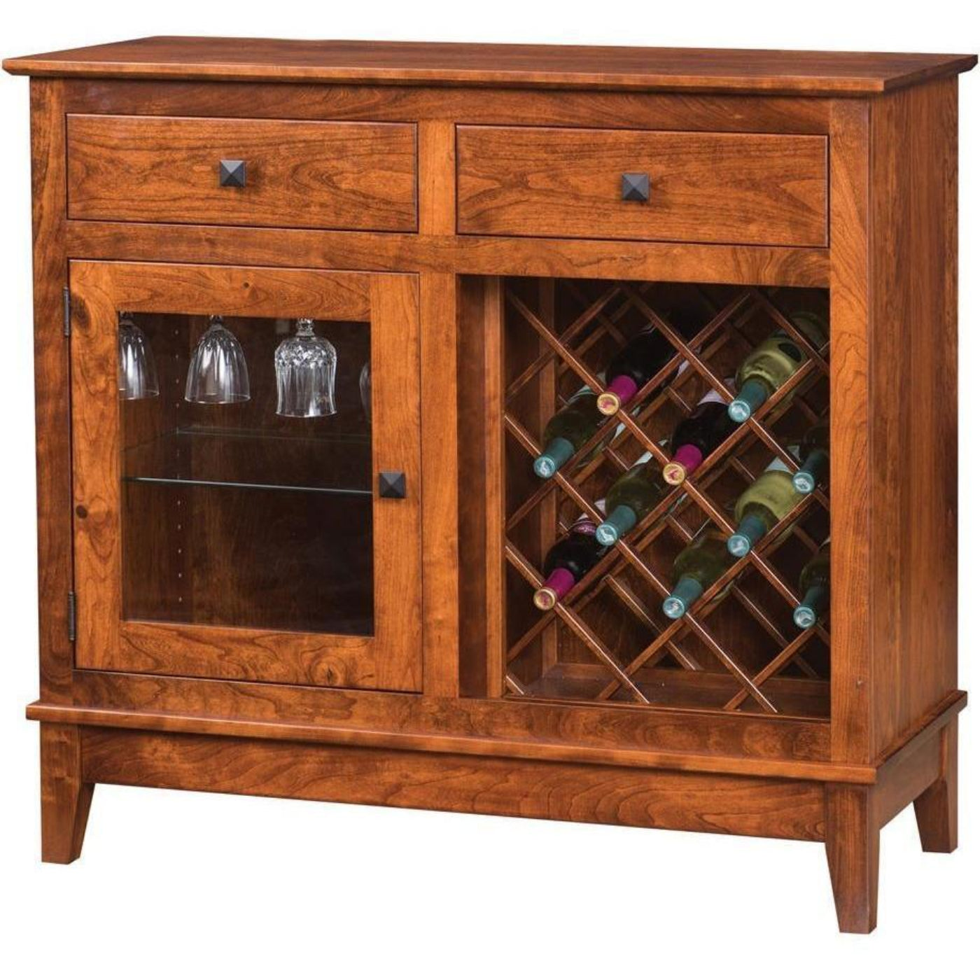 QW Amish Canterbury Wine Cabinet 2 - 134N-512