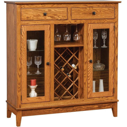 QW Amish Canterbury Wine Cabinet - 134N-507