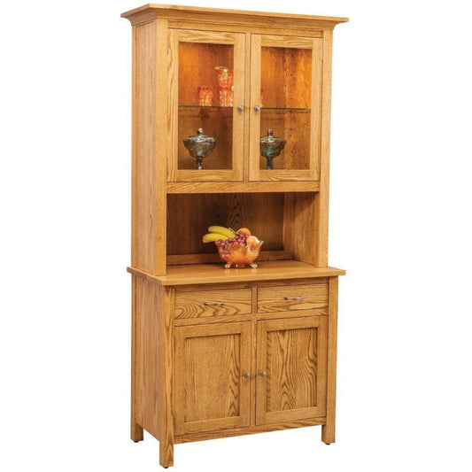 QW Amish Centre Collection 2 Door Hutch - QXIP-CE41SD