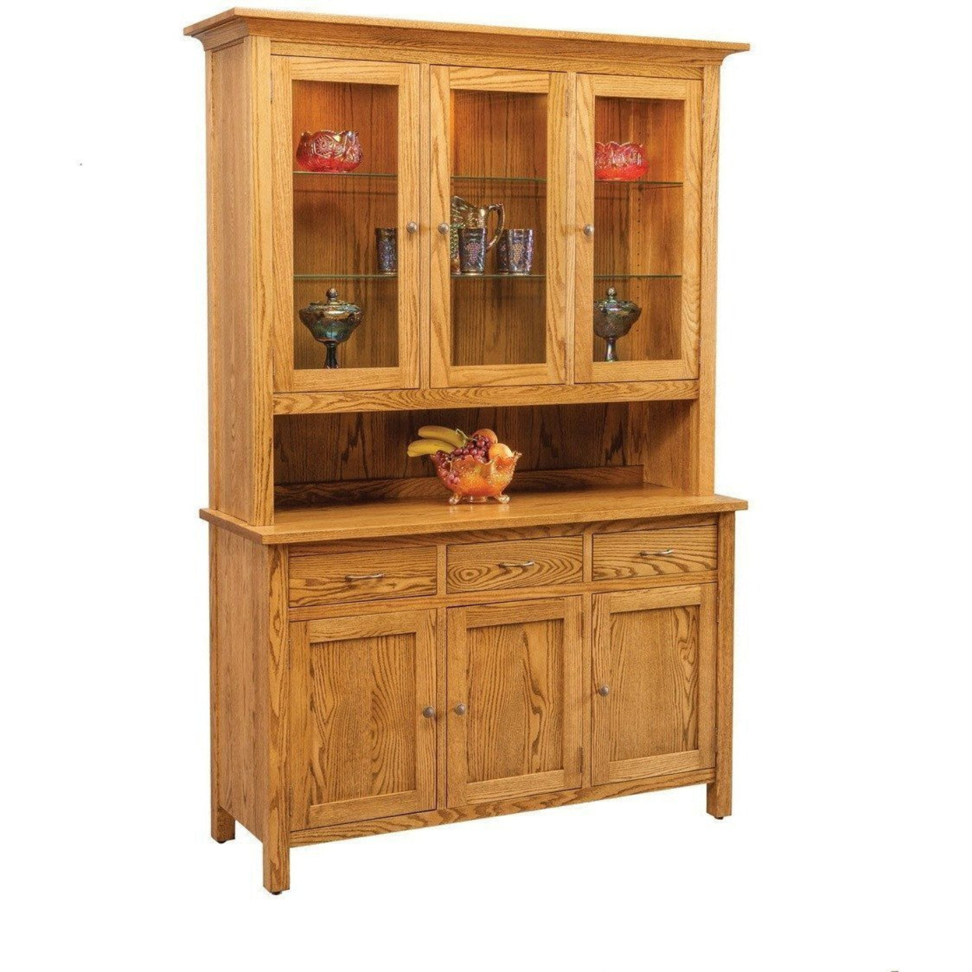 QW Amish Centre Collection 3 Door Hutch - QXIP-CE58LD