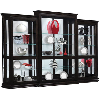 QW Amish Charmer Deluxe 3pc Sliding Door Curio - 747O-G0-2082