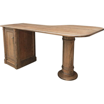 QW Amish Covington Peninsula Desk w/ Credenza & Hutch - 126N-CO80RD-CC4021-D4-CT-3641-0