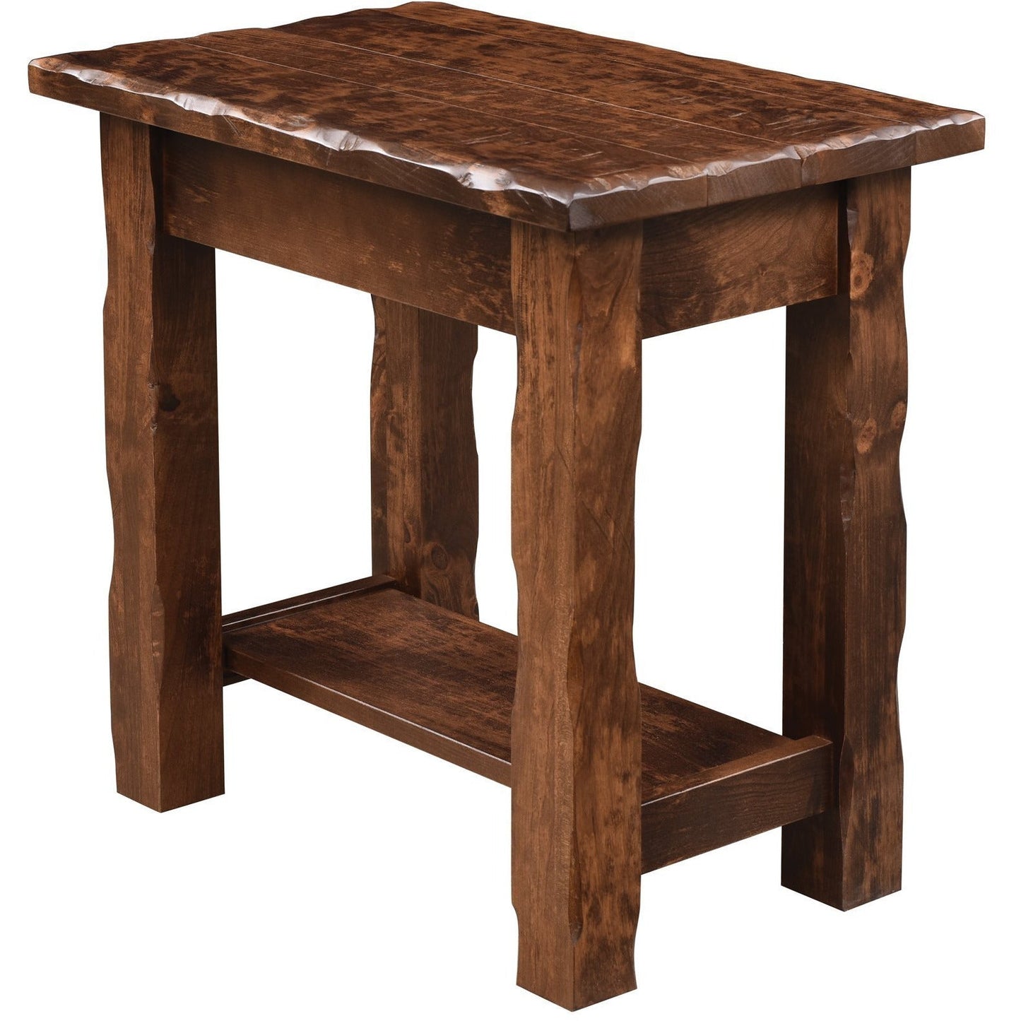 QW Amish Hewn Side Table - 184O-HHD-1624-S