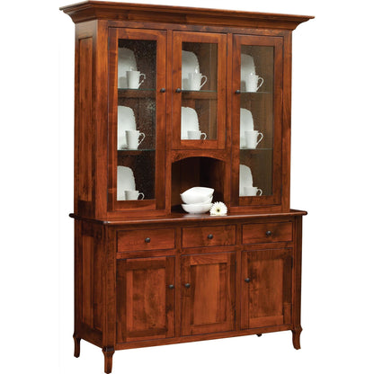 QW Amish Jacob Martin 3 Door Hutch & Buffet - 747O-G10-33C