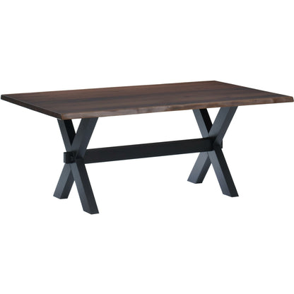 QW Amish Manhattan Live Edge Table - 371Y-MANHATTAN