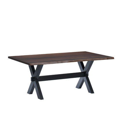 QW Amish Manhattan Live Edge Table - 371Y-MANHATTAN