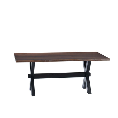 QW Amish Manhattan Live Edge Table - 371Y-MANHATTAN