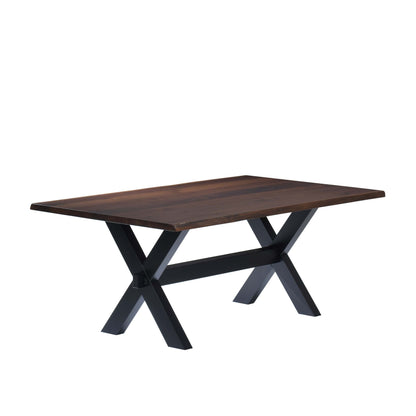 QW Amish Manhattan Live Edge Table - 371Y-MANHATTAN