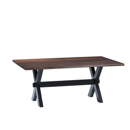QW Amish Manhattan Live Edge Table - 371Y-MANHATTAN