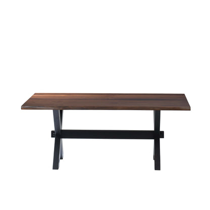 QW Amish Manhattan Live Edge Table - 371Y-MANHATTAN