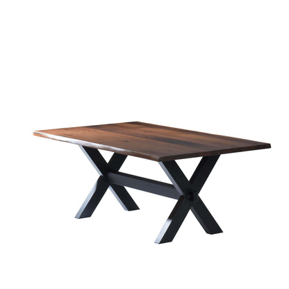 QW Amish Manhattan Live Edge Table - 371Y-MANHATTAN