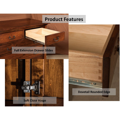 QW Amish Matison 6 Drawer Chest - 105R-JRMT-040