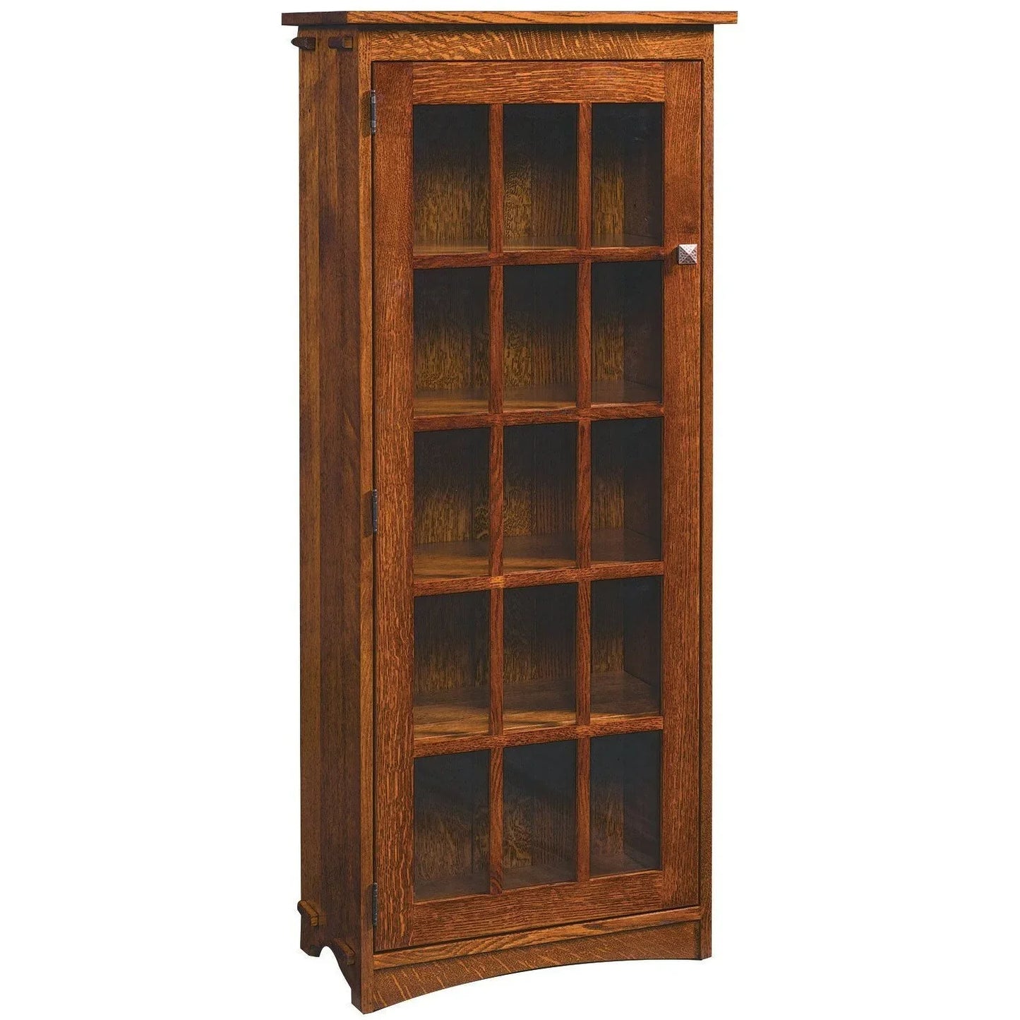 QW Amish Mullion Mission Bookcase - 206S-1145